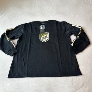 STAYRELAX Stay Up Late Academy SUL Long Sleeve Graphic Tee Black Mens Small NEW